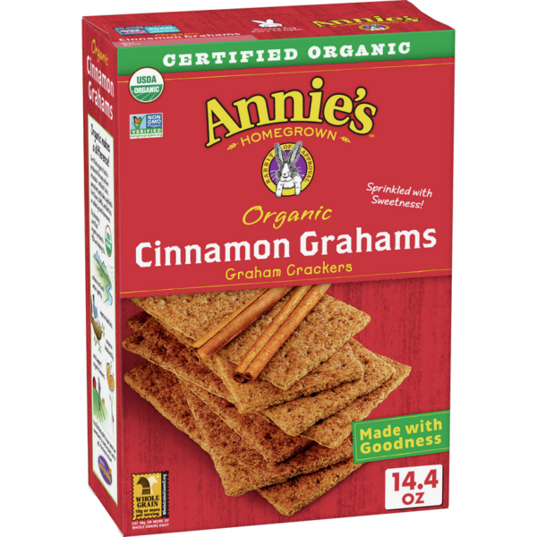 Annie's Homegrown Cinnamon Graham Crackers (12x14.4OZ )