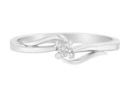 10K White Gold Diamond Promise Ring (1/20 Cttw, H-I Color, I1-I2 Clarity) - Size 6