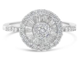 10KT White Gold Diamond Cocktail Ring (1 cttw, H-I Color, SI2-I1 Clarity)