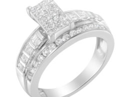 10KT White Gold Diamond Composite Ring (1 cttw, H-I Color, SI2-I1 Clarity)