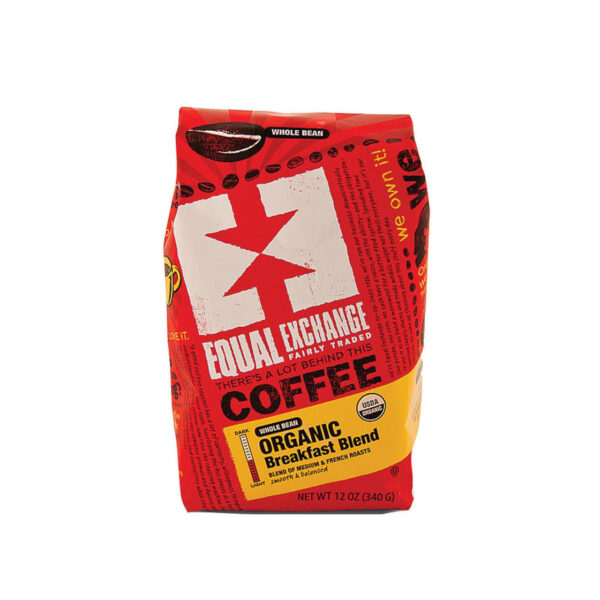 Equal Exchange Breakfast Blend Whole Bean Coffee (6x12 Oz)