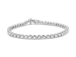 14K White Gold 5.0 Cttw Diamond" Classic Tennis Bracelet for Women (H-I Color, SI1-SI2 Clarity) - 7" Inches