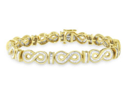 14K Yellow Gold Baguette-Cut Diamond Bracelet (4.00 cttw, G-H Color, SI1-SI2 Clarity)