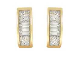 14k Yellow Gold 1/4ct TDW Diamond Earrings (H-I, SI1-SI2)