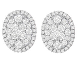 14K Yellow Gold 1 3/4 cttw Round Cut Diamond Earrings (H-I, I1-I2)