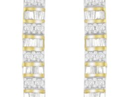 14K Yellow Gold 1 1/3 cttw Diamond Dangle Earrings (H-I, I1-I2)