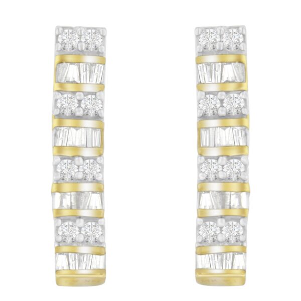 14K Yellow Gold 1 1/3 cttw Diamond Dangle Earrings (H-I, I1-I2)