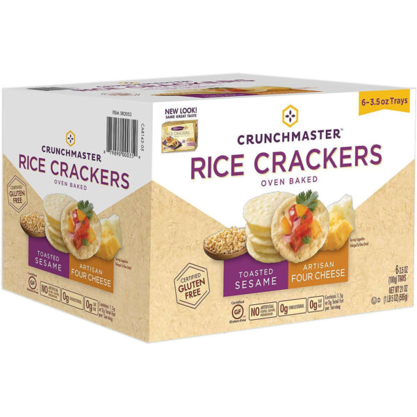 Crunchmaster Rice Crackers Toasted Sesame (12x3.5 OZ)