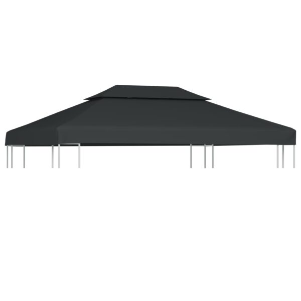 vidaXL 2-Tier Gazebo Top Cover 1 oz/ft² 13.1'x9.8' Anthracite