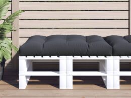 vidaXL Pallet Cushion Anthracite 47.2"x31.5"x4.7" Fabric