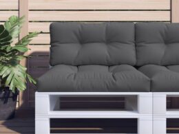 vidaXL Pallet Cushion Anthracite 31.5"x15.7"x4.7" Fabric