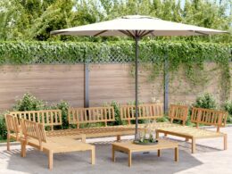 vidaXL 6 Piece Patio Pallet Sofa Set Solid Wood Acacia