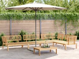 vidaXL 5 Piece Patio Pallet Sofa Set Solid Wood Acacia