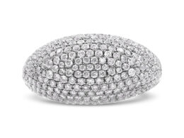 14K White Gold 1 3/4 Cttw Round-Cut Diamond Cluster Band Ring (G-H Color, SI1-SI2 Clarity) - Size 7