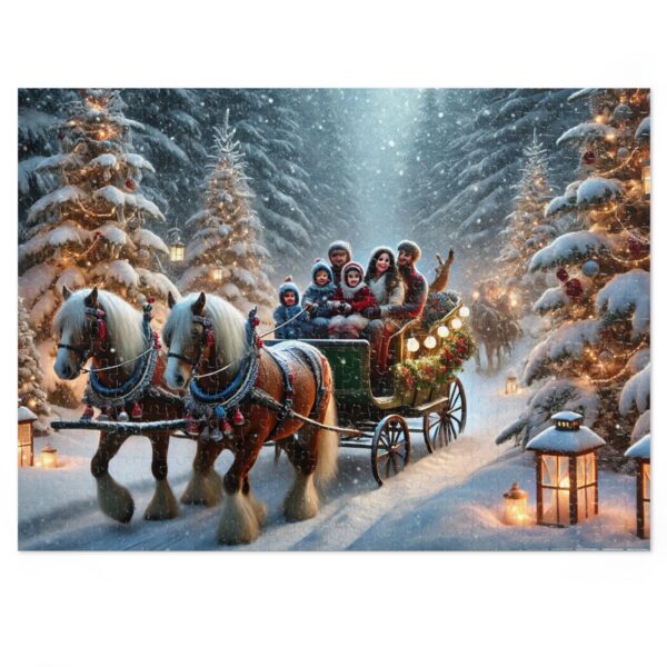 Christmas Sleigh Ride Jigsaw Puzzle (30, 110, 252, 500,1000-Piece) - Image 7