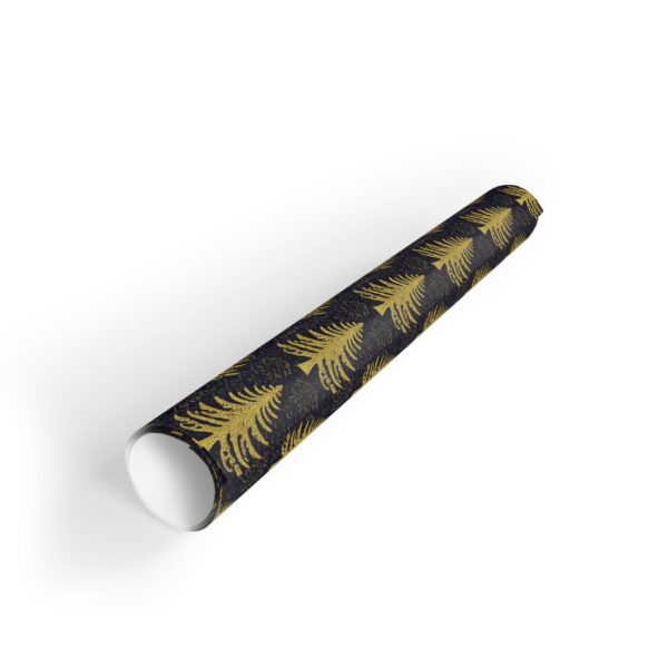 Golden Trees Wrapping Paper Rolls, 1pc - Image 3