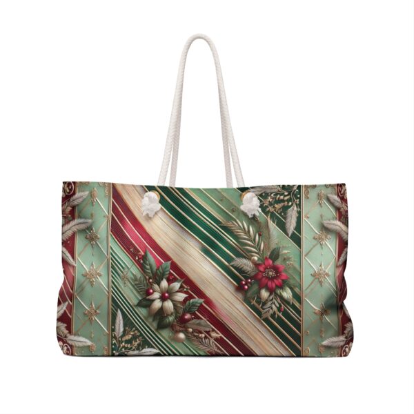 "Stroll Down Peppermint Lane" Weekender Bag - Image 2