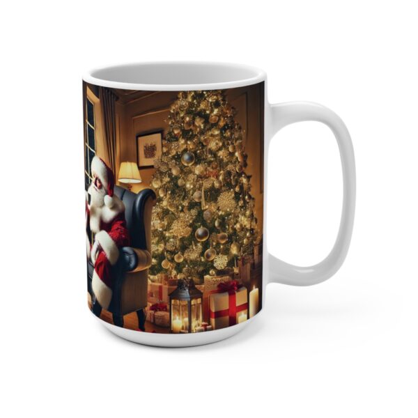 "Fireside Comfort with Santa" 15 oz Coffee Mug - Image 2