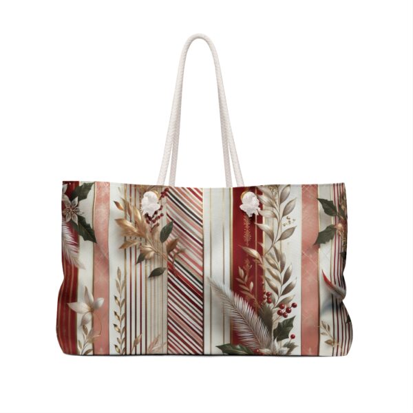 Christmas Candy Stripes Weekender Bag - Image 2