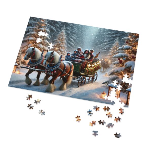 Christmas Sleigh Ride Jigsaw Puzzle (30, 110, 252, 500,1000-Piece) - Image 8