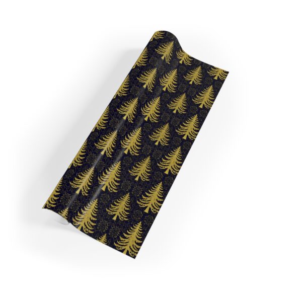 Golden Trees Wrapping Paper Rolls, 1pc