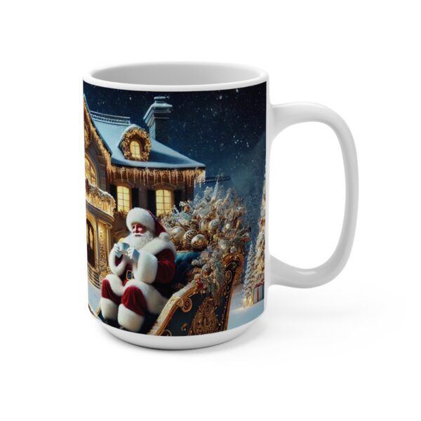 "Sleigh Bells and Coffee" 15 oz Coffee Mug - Image 2