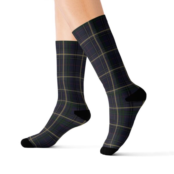 Midnight Blue Plaid Socks - Image 9