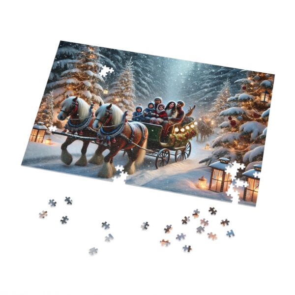 Christmas Sleigh Ride Jigsaw Puzzle (30, 110, 252, 500,1000-Piece) - Image 5