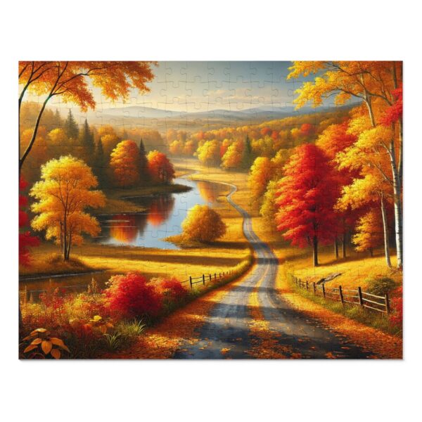 Stroll Down Autumn Lane Jigsaw Puzzle (30, 110, 252, 500,1000-Piece)