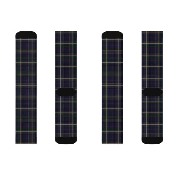 Midnight Blue Plaid Socks - Image 2