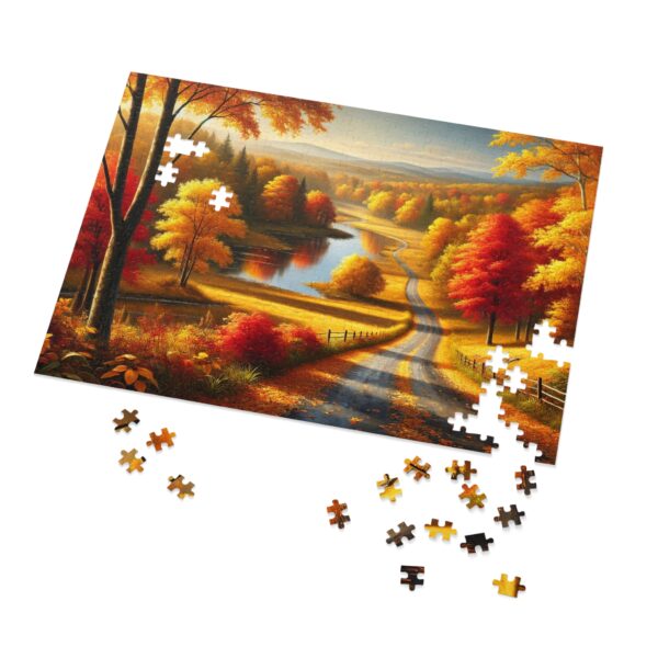 Stroll Down Autumn Lane Jigsaw Puzzle (30, 110, 252, 500,1000-Piece) - Image 8