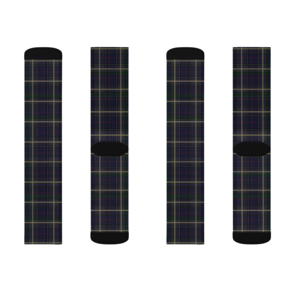 Midnight Blue Plaid Socks - Image 6