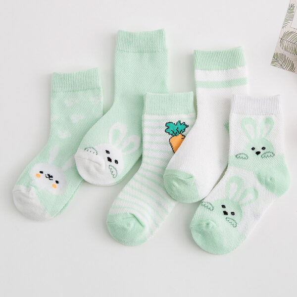 Cotton breathable male and female baby socks - Image 9