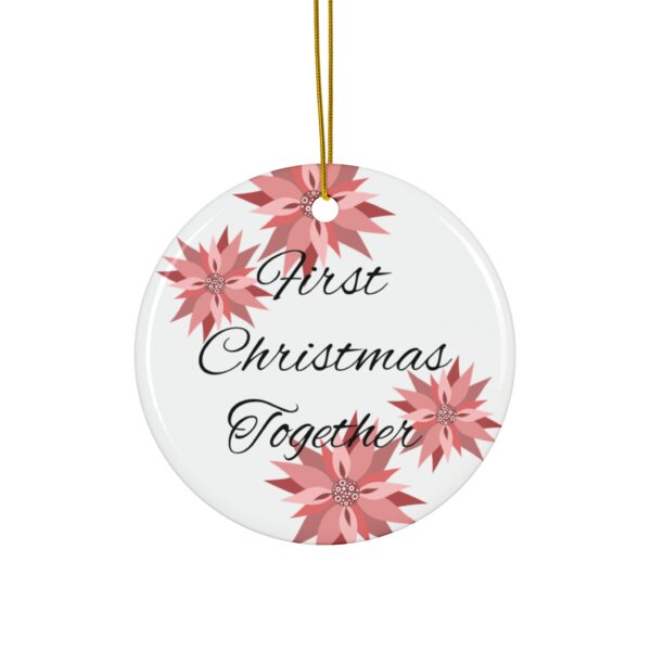 First Christmas Together Ceramic Ornament, 4 Shapes