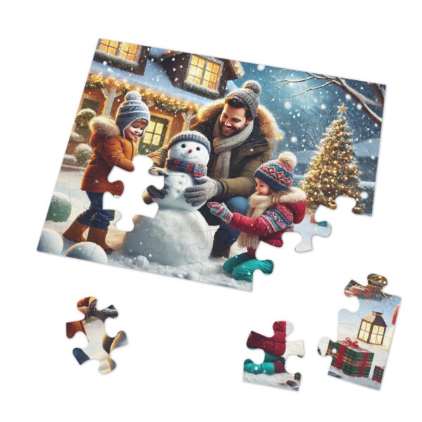 Building a Snowman Christmas Jigsaw Puzzle (30, 110, 252, 500,1000-Piece) - Image 11