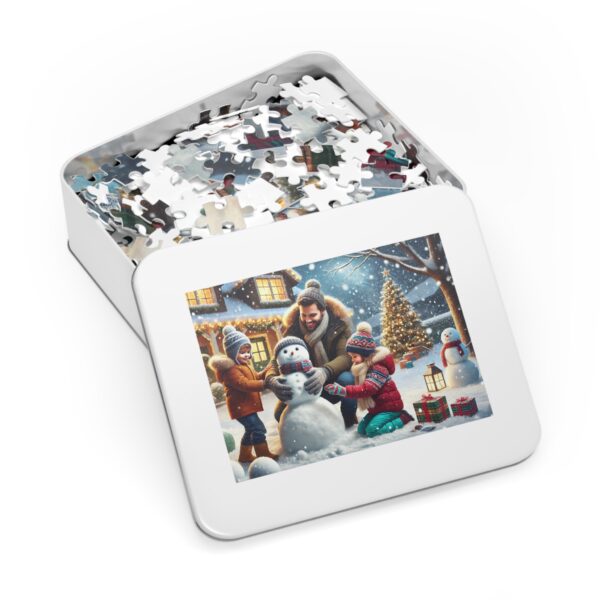 Building a Snowman Christmas Jigsaw Puzzle (30, 110, 252, 500,1000-Piece) - Image 9