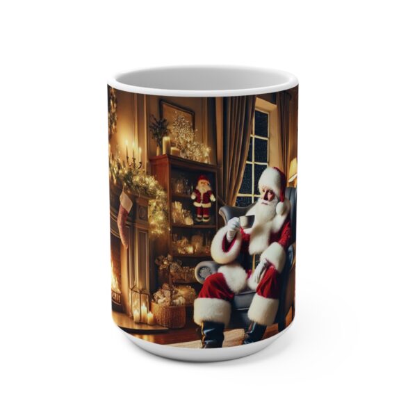 "Fireside Comfort with Santa" 15 oz Coffee Mug