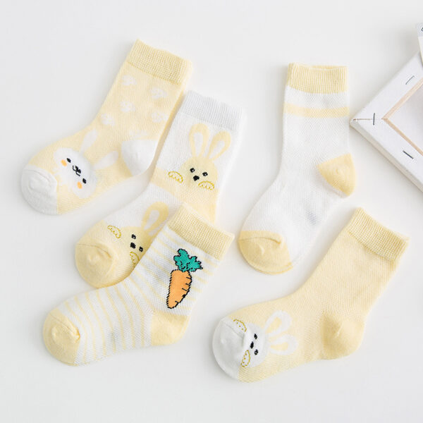 Cotton breathable male and female baby socks - Image 4