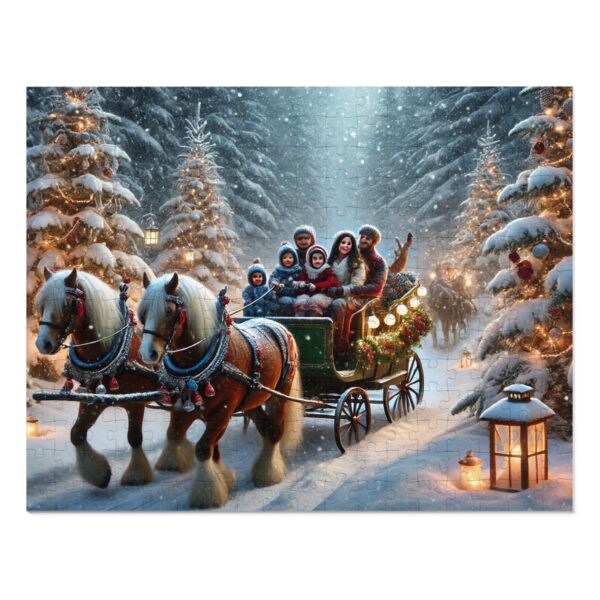 Christmas Sleigh Ride Jigsaw Puzzle (30, 110, 252, 500,1000-Piece)