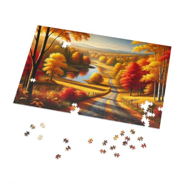 Stroll Down Autumn Lane Jigsaw Puzzle (30, 110, 252, 500,1000-Piece) - Image 5