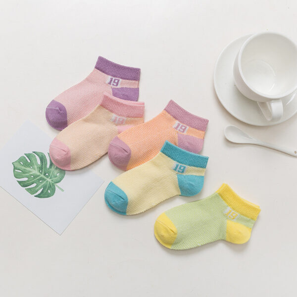 Cotton breathable male and female baby socks - Image 5