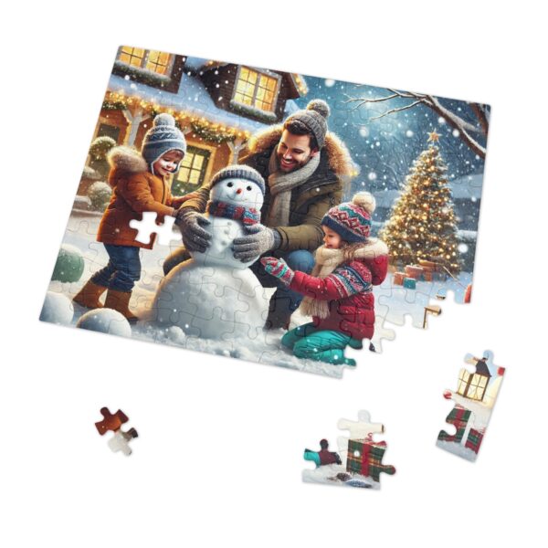 Building a Snowman Christmas Jigsaw Puzzle (30, 110, 252, 500,1000-Piece) - Image 14