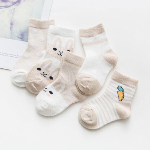 Cotton breathable male and female baby socks - Image 8