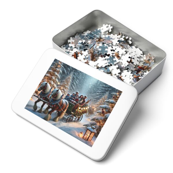 Christmas Sleigh Ride Jigsaw Puzzle (30, 110, 252, 500,1000-Piece) - Image 3