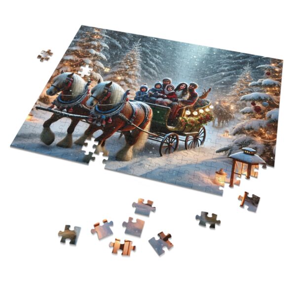 Christmas Sleigh Ride Jigsaw Puzzle (30, 110, 252, 500,1000-Piece) - Image 2