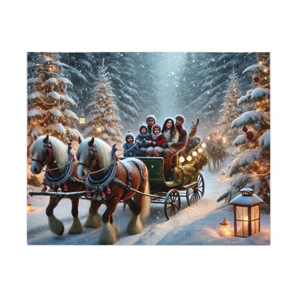 Christmas Sleigh Ride Jigsaw Puzzle (30, 110, 252, 500,1000-Piece) - Image 10