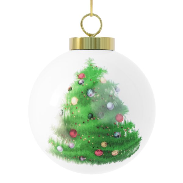 Mary and Baby Jesus Christmas Ball Ornament - Image 6