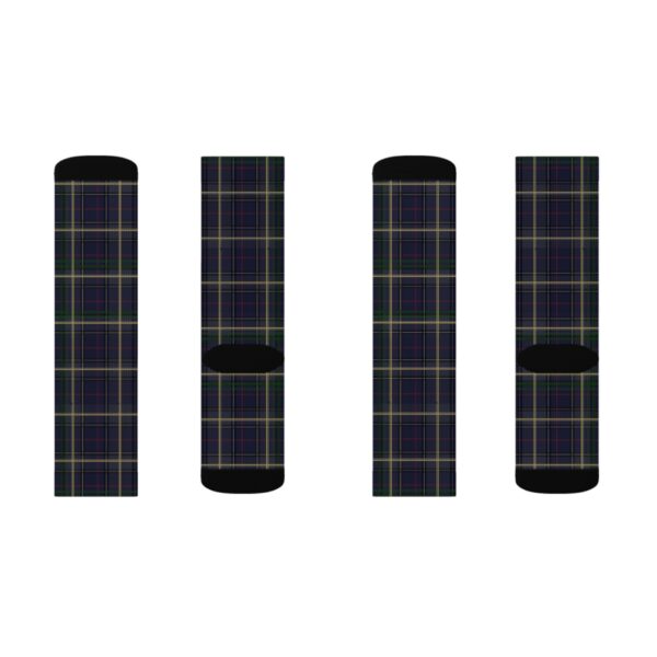 Midnight Blue Plaid Socks - Image 10