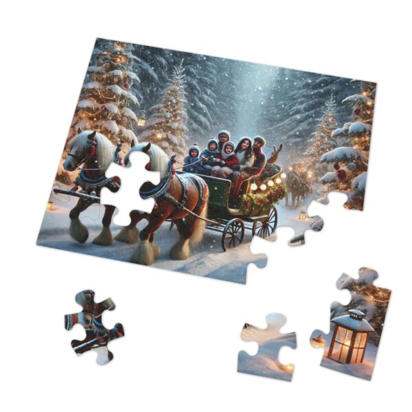 Christmas Sleigh Ride Jigsaw Puzzle (30, 110, 252, 500,1000-Piece) - Image 11