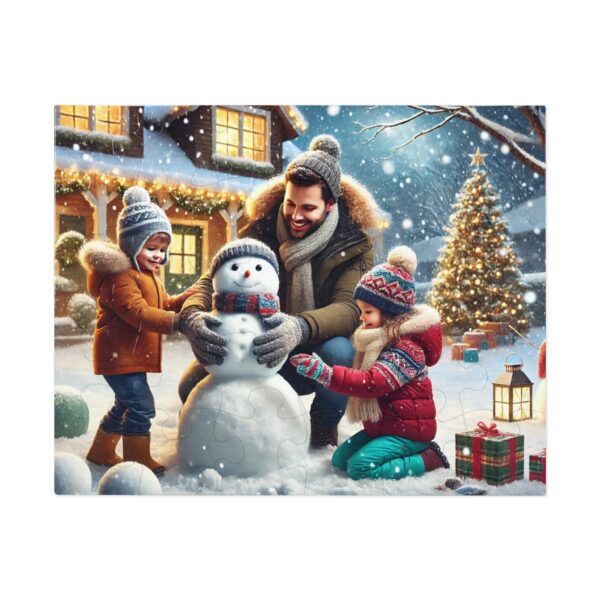 Building a Snowman Christmas Jigsaw Puzzle (30, 110, 252, 500,1000-Piece) - Image 10